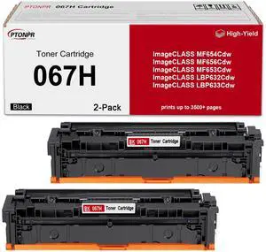 067 067H Black Toner Cartridge 2-Pack Replacement for Canon 067H Toner Cartridge for ImageCLASS MF632Cdw LBP654Cdw MF653Cdw MF656Cdw LBP633Cdw Printer 067 067H Black Toner Cartridge 2-Pack Replacement for Canon 067H Toner Cartridge for ImageCLASS MF632Cdw LBP654Cdw MF653Cdw MF656Cdw LBP633Cdw Printer