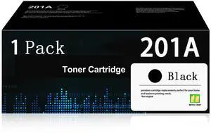 201A Toner Cartridge High Yield Replacement for HP 201A CF400A with Chip | (1-Pack) Compatible with 201X CF400X for Color Laserjet Pro MFP M252dw M277dw M252n M252 M277n M277 M277C6 Series Printer 201A Toner Cartridge High Yield Replacement for HP 201A CF400A with Chip | (1-Pack) Compatible with 201X CF400X for Color Laserjet Pro MFP M252dw M277dw M252n M252 M277n M277 M277C6 Series Printer