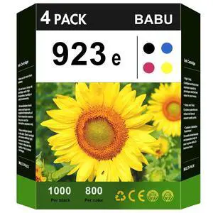 923e (with chip) Compatible Ink Cartridges Replacement for HP 923 923e to Use with HP OfficeJet Pro 8135e 8138e 8139e 8130e 8125e 8124e 8120 8135 HP 8122e (Black Cyan Magenta Yellow) 923e (with chip) Compatible Ink Cartridges Replacement for HP 923 923e to Use with HP OfficeJet Pro 8135e 8138e 8139e 8130e 8125e 8124e 8120 8135 HP 8122e (Black Cyan Magenta Yellow)