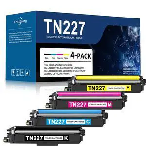 TN227 Toner Cartridge 4 Pack (1BK/1C/1M/1Y) Replacement for Brother TN227C, TN227M, TN227Y, TN227BK Toner Cartridge Compatible for MFC-L3770CDW MFC-L3710CW HL-3210CW HL-3230CDW Printers TN227 Toner Cartridge 4 Pack (1BK/1C/1M/1Y) Replacement for Brother TN227C, TN227M, TN227Y, TN227BK Toner Cartridge Compatible for MFC-L3770CDW MFC-L3710CW HL-3210CW HL-3230CDW Printers