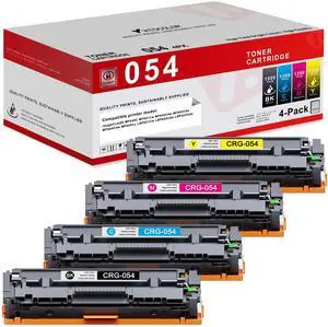 054 Toner Cartridge Set Replacement for Canon 054 054H CRG-054 for Color imageCLASS MF644Cdw MF642Cdw LBP622Cdw MF641Cw Printer 4 Pack High Yield Ink (Black Cyan Yellow Magenta) 054 Toner Cartridge Set Replacement for Canon 054 054H CRG-054 for Color imageCLASS MF644Cdw MF642Cdw LBP622Cdw MF641Cw Printer 4 Pack High Yield Ink (Black Cyan Yellow Magenta)