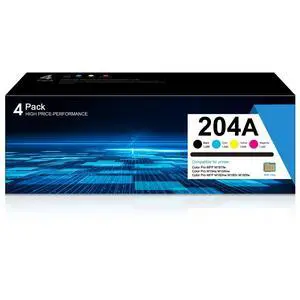 204A Toner Cartridges Set 4-Pack Replacement for HP 204A 204X CF510A CF511A CF512A CF513A Works with Color Pro M154 Series, Color Pro MFP M180, M181 Series Printer Ink (Black, Cyan, Yellow, Magenta) 204A Toner Cartridges Set 4-Pack Replacement for HP 204A 204X CF510A CF511A CF512A CF513A Works with Color Pro M154 Series, Color Pro MFP M180, M181 Series Printer Ink (Black, Cyan, Yellow, Magenta)