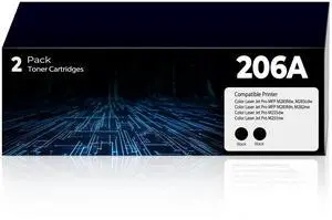 206A Toner Cartridge Color Laser Jet Pro MFP M283fdw M283cdw Compatible with HP 206A 206X HP206A W2110A Black Toner Cartridge 206A Toner Cartridge Color Laser Jet Pro MFP M283fdw M283cdw Compatible with HP 206A 206X HP206A W2110A Black Toner Cartridge