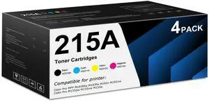 215A Toner Cartridges 4 Pack Set Replacement for HP 215A Work with Color Pro MFP M183fdw M183fw M182nw M182n Color Pro M155dw M155nw M155a Printer 215A Toner Cartridges 4 Pack Set Replacement for HP 215A Work with Color Pro MFP M183fdw M183fw M182nw M182n Color Pro M155dw M155nw M155a Printer