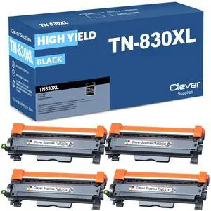 CS Replacement Compatible Toner Cartridge with Brother TN830XL for MFC-L2900DW, HL-L2460DW, MFC-2900DWXL, DCP-L2640DW, HL-L2405W, HL-L2400DL, MFC-L2980DW (Black 4-Pack) CS Replacement Compatible Toner Cartridge with Brother TN830XL for MFC-L2900DW, HL-L2460DW, MFC-2900DWXL, DCP-L2640DW, HL-L2405W, HL-L2400DL, MFC-L2980DW (Black 4-Pack)