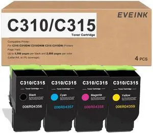 High Yield C310 C315 Toner Cartridge Compatible for Xerox 006R004356 006R004357 006R004358 006R004359 Toner for Xerox C310 C310DNI C310DNIM C315 C315DNI Color Printer High Yield C310 C315 Toner Cartridge Compatible for Xerox 006R004356 006R004357 006R004358 006R004359 Toner for Xerox C310 C310DNI C310DNIM C315 C315DNI Color Printer