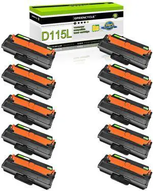10 Pack MLT-D115L D115L Black High Yield Toner Cartridge Compatible for Samsung Xpress SL-M2830DW SL-M2880FW SL-M2670 SL-M2620 SL-2820DW SL-2820ND M2870FW Laser Printer 10 Pack MLT-D115L D115L Black High Yield Toner Cartridge Compatible for Samsung Xpress SL-M2830DW SL-M2880FW SL-M2670 SL-M2620 SL-2820DW SL-2820ND M2870FW Laser Printer