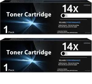 14X High Yield Toner Cartridge with Chip 2PK Compatible Replacement for HP 14X Toner Cartridge 14A CF214A to use with Laser Enterprise M712 Series, MFP M725 Series Printer, Black Cartridge 14X CF214X 14X High Yield Toner Cartridge with Chip 2PK Compatible Replacement for HP 14X Toner Cartridge 14A CF214A to use with Laser Enterprise M712 Series, MFP M725 Series Printer, Black Cartridge 14X CF214X