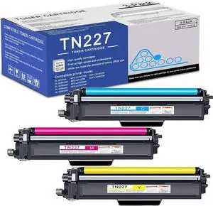 3 Pack TN227 C/M/Y Toner Cartridge High Yield Compatible TN227 Replacement for Brother MFC-L3770CDW L3710CW L3750CDW HL-3210CW 3270CDW 3290CDW DCP-L3510CDW L3550CDW Printer 3 Pack TN227 C/M/Y Toner Cartridge High Yield Compatible TN227 Replacement for Brother MFC-L3770CDW L3710CW L3750CDW HL-3210CW 3270CDW 3290CDW DCP-L3510CDW L3550CDW Printer