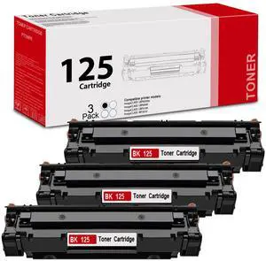 125 High-Yield Black Toner Cartridge 3-Pack Replacement for Canon 125 Toner Cartridge for imageclass LBP6030w LBP6000 LBP3100 MF3010 Printer 125 High-Yield Black Toner Cartridge 3-Pack Replacement for Canon 125 Toner Cartridge for imageclass LBP6030w LBP6000 LBP3100 MF3010 Printer