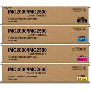 4PK IM C2000 IM C2500 Toner Cartridge for 842307 842308 842309 842310 Toner Replacement for Rioch IM C2000 IM C2500 Lanier IM C2000 IM C2500 Savin IM C2000 IM C2500 Printer 4PK IM C2000 IM C2500 Toner Cartridge for 842307 842308 842309 842310 Toner Replacement for Rioch IM C2000 IM C2500 Lanier IM C2000 IM C2500 Savin IM C2000 IM C2500 Printer