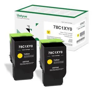 78C1XY0 Yellow Extra High Yield Toner Cartridge (2-Pack) - Compatible 78C1XY0 Toner Replacement for Lexmark CX625adhe CS421dn CS521dn CS622de CX421adn CX522ade CX622ade CX625ade Printer 78C1XY0 Yellow Extra High Yield Toner Cartridge (2-Pack) - Compatible 78C1XY0 Toner Replacement for Lexmark CX625adhe CS421dn CS521dn CS622de CX421adn CX522ade CX622ade CX625ade Printer