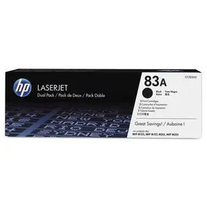 83A (CF283AD) Black Original LaserJet Toner Cartridges, 2 Pack 83A (CF283AD) Black Original LaserJet Toner Cartridges, 2 Pack