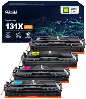 Compatible Laserjet Toner Catridge Replacement for HP 131X (Black, Cyan, Magenta and Yellow, 4-Pack) Compatible Laserjet Toner Catridge Replacement for HP 131X (Black, Cyan, Magenta and Yellow, 4-Pack)