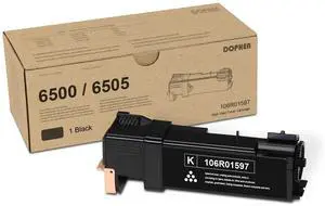 Phaser 6500 Black Toner Cartridge 106R01597 - Doph 1 Pack High Capacity 106R01597 Toner Replacement for Xerox Phaser 6500 6500n WorkCentre 6505 6505dn Printer Phaser 6500 Black Toner Cartridge 106R01597 - Doph 1 Pack High Capacity 106R01597 Toner Replacement for Xerox Phaser 6500 6500n WorkCentre 6505 6505dn Printer