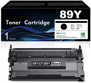 89Y Black Extra High-Yield Toner Cartridge 1 Pack (22,000 Pages, with Chip) Works with Laser Enterprise M507, MFP M528 Series Replacement for HP 89Y CF289Y 89X CF289X 89A CF289A Toner Cartridge 89Y Black Extra High-Yield Toner Cartridge 1 Pack (22,000 Pages, with Chip) Works with Laser Enterprise M507, MFP M528 Series Replacement for HP 89Y CF289Y 89X CF289X 89A CF289A Toner Cartridge