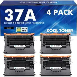 CF237A 37A Black Toner Cartridge 4-Pack CF237A 37X CF237X M607 M608 M609 | Compatible for HP 37A Black Toner Cartridge for Enterprise M607n M607dn M608n M608dn MFP M631 M632 M633 Series Printer CF237A 37A Black Toner Cartridge 4-Pack CF237A 37X CF237X M607 M608 M609 | Compatible for HP 37A Black Toner Cartridge for Enterprise M607n M607dn M608n M608dn MFP M631 M632 M633 Series Printer