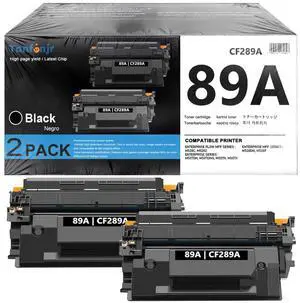 89A Black Toner Cartridge (with Chip) 2-Pack | 5000 Pages High Yield | Replacement for HP 89A CF289A 89X CF289X | For LaserJet Enterprise M507 M507n M507dn M507x MFP M528dn M528f M528c M528z Printers 89A Black Toner Cartridge (with Chip) 2-Pack | 5000 Pages High Yield | Replacement for HP 89A CF289A 89X CF289X | For LaserJet Enterprise M507 M507n M507dn M507x MFP M528dn M528f M528c M528z Printers
