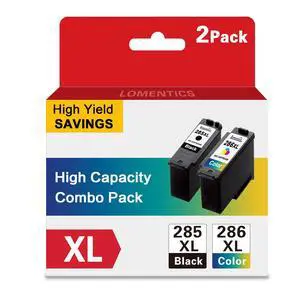PG-285 XL Black/CL-286 XL Color Ink Cartridges (2-Pack, Black, Tri-Color) - Lometic PG-285XL CL-286XL Ink Replacement for Canon PIXMA TS7720 and TR7820 Printer PG-285 XL Black/CL-286 XL Color Ink Cartridges (2-Pack, Black, Tri-Color) - Lometic PG-285XL CL-286XL Ink Replacement for Canon PIXMA TS7720 and TR7820 Printer