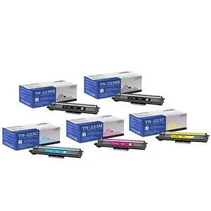 5 Pack TN223 BK/C/M/Y Toner Cartridge (with chip): Compatible TN223 TN-223 Replacement for Brother MFC-L3770CDW L3710CW L3730CDW HL-3210CW 3230CDW 3270CDW 3290CDW DCP-L3510CDW L3550CDW Printer 5 Pack TN223 BK/C/M/Y Toner Cartridge (with chip): Compatible TN223 TN-223 Replacement for Brother MFC-L3770CDW L3710CW L3730CDW HL-3210CW 3230CDW 3270CDW 3290CDW DCP-L3510CDW L3550CDW Printer