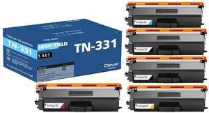 CS Replacement Compatible with Brother TN331 Toner Cartridges TN-331 TN331BK TN331C TN331Y TN331M to use with HL-L8900CDW HL-L8360CDWT HL-L9310CDW MFC L8900CDW MFC-L9570CDWT (5-Color Set) CS Replacement Compatible with Brother TN331 Toner Cartridges TN-331 TN331BK TN331C TN331Y TN331M to use with HL-L8900CDW HL-L8360CDWT HL-L9310CDW MFC L8900CDW MFC-L9570CDWT (5-Color Set)