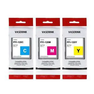 PFI120 130-ml Ink Tank (3-Pack, Cyan, Magenta, Yellow) VASRINK Compatible PFI120C PFI120M PFI120Y Replacement for Canon TM-205 TM-300 TM-305 Printer PFI120 130-ml Ink Tank (3-Pack, Cyan, Magenta, Yellow) VASRINK Compatible PFI120C PFI120M PFI120Y Replacement for Canon TM-205 TM-300 TM-305 Printer