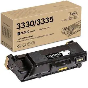 Phaser 3330 Black High Capacity Toner Cartridge (1-Pack, 9000 Pages) | 106R03622 Toner Cartridge Replacement for Xerox Phaser 3330DNI 3330 WorkCentre 3345 3335 3345DNI 3335DNI Printer Phaser 3330 Black High Capacity Toner Cartridge (1-Pack, 9000 Pages) | 106R03622 Toner Cartridge Replacement for Xerox Phaser 3330DNI 3330 WorkCentre 3345 3335 3345DNI 3335DNI Printer