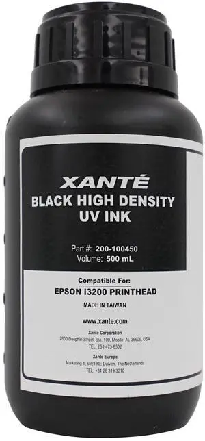 Vivid UV Ink Black 500ml for X-Series Printers - 200-100450 Vivid UV Ink Black 500ml for X-Series Printers - 200-100450