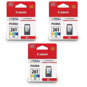 3 Pack CL-261XL Color Ink Cartridge for PIXMA TR7020, TR7020a, TS5320, TS6420, TS6420a Printers 3 Pack CL-261XL Color Ink Cartridge for PIXMA TR7020, TR7020a, TS5320, TS6420, TS6420a Printers