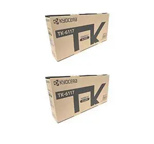 1T02P10USO TK6117 Genuine Mita Toner Cartridge 2 Pack, 15000 Page-Yield Per Ctg, Black 1T02P10USO TK6117 Genuine Mita Toner Cartridge 2 Pack, 15000 Page-Yield Per Ctg, Black