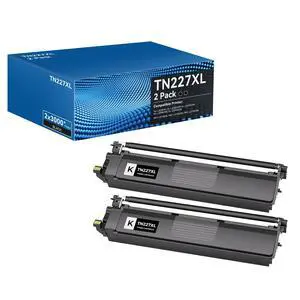 TN227 Toner Cartridges High Yield Compatible for Brother TN227 TN223 Toner Cartridges for Brother HL-L3210CW HL-L3230CDW HL-L3290CDW MFC-L3710CW MFC-L3750CDW MFC-L3770CDW Printer(BK,2 Pack) TN227 Toner Cartridges High Yield Compatible for Brother TN227 TN223 Toner Cartridges for Brother HL-L3210CW HL-L3230CDW HL-L3290CDW MFC-L3710CW MFC-L3750CDW MFC-L3770CDW Printer(BK,2 Pack)