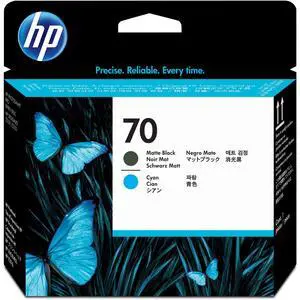 70 Matte Black & Cyan DesignJet Printhead (CD404A) for DesignJet Z5400, Z5200 & Z2100 Large Format Printers 70 Matte Black & Cyan DesignJet Printhead (CD404A) for DesignJet Z5400, Z5200 & Z2100 Large Format Printers