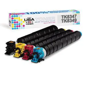 Compatible Replacement for Kyocera TASKalfa 2552ci, 2553ci, Copystar CS2552ci, CS2553ci, TK-8347, TK-8349 (Cyan, Magenta, Yellow, Black, 4 Pack) Compatible Replacement for Kyocera TASKalfa 2552ci, 2553ci, Copystar CS2552ci, CS2553ci, TK-8347, TK-8349 (Cyan, Magenta, Yellow, Black, 4 Pack)