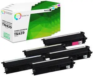 TN439 Toner Cartridge 5 Pack - Compatible Replacement for Brother TN439 TN-439 Ultra High Yield Works with Brother HL-L8360CDW L8360CDWT MFC-L8900CDW L9570CDW Printers (B C M Y) TN439 Toner Cartridge 5 Pack - Compatible Replacement for Brother TN439 TN-439 Ultra High Yield Works with Brother HL-L8360CDW L8360CDWT MFC-L8900CDW L9570CDW Printers (B C M Y)