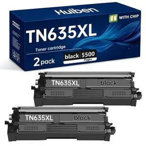 TN635XL Black tn635xl tn-635xl 635xl Toner Cartridge,2 Pack | 5500 page,With chip,Compatible with Brother HL-L8430CDW HL-L8570CDW MFC-L8730CDW MFC-L8930CDW MFC-L8970CDW MFC-EX575 Printers TN635XL Black tn635xl tn-635xl 635xl Toner Cartridge,2 Pack | 5500 page,With chip,Compatible with Brother HL-L8430CDW HL-L8570CDW MFC-L8730CDW MFC-L8930CDW MFC-L8970CDW MFC-EX575 Printers
