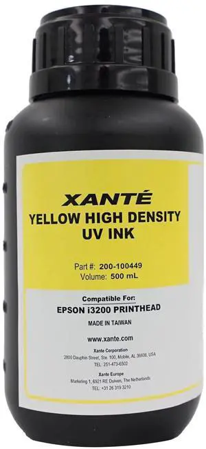 Vivid UV Ink Yellow 500ml for X-Series Printers - 200-100449 Vivid UV Ink Yellow 500ml for X-Series Printers - 200-100449