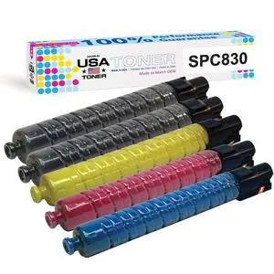 Compatible Replacement for Ricoh SP C830dn, SP C831dn, 821117, 821181, 821118, 821182, 821119, 821183, 821120, 821184 (Black, Cyan, Magenta, Yellow, 4 ctgs) Compatible Replacement for Ricoh SP C830dn, SP C831dn, 821117, 821181, 821118, 821182, 821119, 821183, 821120, 821184 (Black, Cyan, Magenta, Yellow, 4 ctgs)