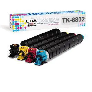 Replacement for Kyocera TK-8802, Ecosys P8060cdn Toner (CMYK, Set of 4) Replacement for Kyocera TK-8802, Ecosys P8060cdn Toner (CMYK, Set of 4)