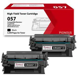057 Toner Cartridge Replacement for Canon 057 057H CRG057 Compatible with imageCLASS MF453dw MF455dw MF445dw LBP236dw MF451dw MF440 MF450 Printer Ink (Black, 2-Pack) 057 Toner Cartridge Replacement for Canon 057 057H CRG057 Compatible with imageCLASS MF453dw MF455dw MF445dw LBP236dw MF451dw MF440 MF450 Printer Ink (Black, 2-Pack)