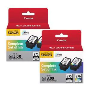 PG-275XL / CL-276XL Ink Cartridge Set 2 Pack (2 Black, 2 Color) | High-Yield Compatible Replacement PIXMA TS3520, TS3522, TR4720 & More | Sharp Black Text & Vibrant Color Prints PG-275XL / CL-276XL Ink Cartridge Set 2 Pack (2 Black, 2 Color) | High-Yield Compatible Replacement PIXMA TS3520, TS3522, TR4720 & More | Sharp Black Text & Vibrant Color Prints