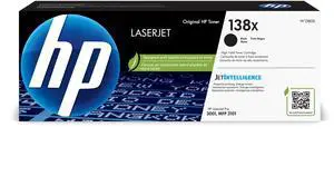 138X Black High-Yield Toner Cartridge | Works LaserJet Pro 3001 Series, LaserJet Pro MFP 3101 Series | W1380X 138X Black High-Yield Toner Cartridge | Works LaserJet Pro 3001 Series, LaserJet Pro MFP 3101 Series | W1380X