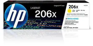 206X Yellow High-Yield Toner Cartridge | Works with Color LaserJet Pro M255, MFP M282, M283 Series | W2112X 206X Yellow High-Yield Toner Cartridge | Works with Color LaserJet Pro M255, MFP M282, M283 Series | W2112X