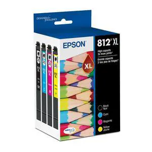 812 DURABrite Ultra Ink High Capacity Black & Color Cartridge Combo Pack (T812XL-XCS) Works with Workforce Pro WF-7310,7820, 7840, EC-C7000 812 DURABrite Ultra Ink High Capacity Black & Color Cartridge Combo Pack (T812XL-XCS) Works with Workforce Pro WF-7310,7820, 7840, EC-C7000