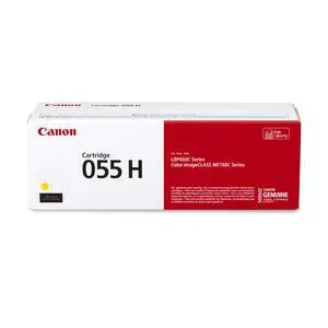 Genuine 055 Yellow Toner Cartridge High Capacity Compatible with LBP664Cdw, MF741Cdw, MF743Cdw, MF745Cdw, MF746Cdw Genuine 055 Yellow Toner Cartridge High Capacity Compatible with LBP664Cdw, MF741Cdw, MF743Cdw, MF745Cdw, MF746Cdw