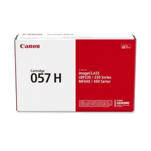 Genuine 057 Black Toner Cartridge High Capacity Compatible with LBP220 Series, LBP230 Series, MF440 Series, MF450 Series Genuine 057 Black Toner Cartridge High Capacity Compatible with LBP220 Series, LBP230 Series, MF440 Series, MF450 Series