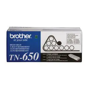 Genuine High Yield Toner Cartridge, TN650, Replacement Black Toner, Page Yield Up to 8,000 Pages Genuine High Yield Toner Cartridge, TN650, Replacement Black Toner, Page Yield Up to 8,000 Pages
