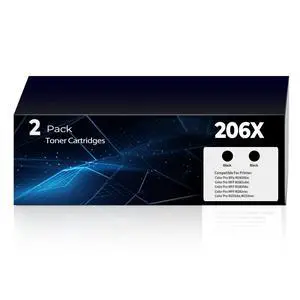 206X Toner Black 2-Pack MFP M283fdw M283cdw Compatible for HP 206X 206A W2110X HP206A HP206X Black Toner Cartridge with Chip,for Color LaserJet Pro MFP M283cdw M283fdw M283fdn M255dw M255nw Printer 206X Toner Black 2-Pack MFP M283fdw M283cdw Compatible for HP 206X 206A W2110X HP206A HP206X Black Toner Cartridge with Chip,for Color LaserJet Pro MFP M283cdw M283fdw M283fdn M255dw M255nw Printer