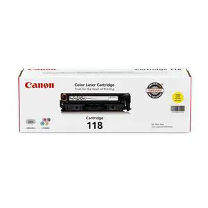 Genuine 118 Yellow Toner Cartridge Compatible with MF720 Series, LBP7200Cdn, LBP7660Cdn, MF8300 Series, MF8580Cdw Genuine 118 Yellow Toner Cartridge Compatible with MF720 Series, LBP7200Cdn, LBP7660Cdn, MF8300 Series, MF8580Cdw