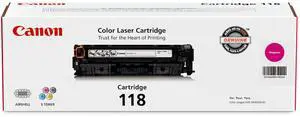 Genuine Toner, Cartridge 118 Magenta (2660B001), 1 Pack, for Color imageCLASS MF8350Cdn, MF8380Cdw, MF8580Cdw, MF729Cdw, MF726Cdw, LBP7200Cdn, LBP7660Cdn Laser Printer Genuine Toner, Cartridge 118 Magenta (2660B001), 1 Pack, for Color imageCLASS MF8350Cdn, MF8380Cdw, MF8580Cdw, MF729Cdw, MF726Cdw, LBP7200Cdn, LBP7660Cdn Laser Printer