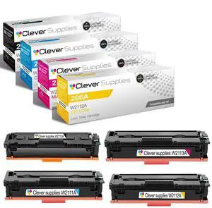 CS Replacement Compatible with HP M283fdw Toner Cartridge W2110A W2111A W2113A W2112A to use with Color Pro M255dw M282nw M2255nw M283fdn (4-Color Set) CS Replacement Compatible with HP M283fdw Toner Cartridge W2110A W2111A W2113A W2112A to use with Color Pro M255dw M282nw M2255nw M283fdn (4-Color Set)